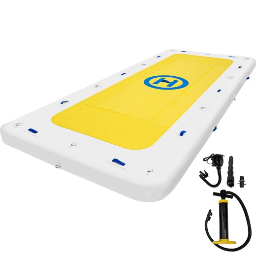 Vevor Inflatable Dock Floating Platform - 12 X 6 Ft for Summer Fun