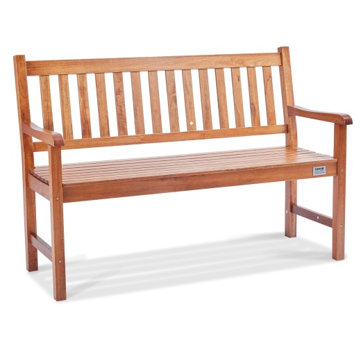 Vevor Outdoor Bench: 50 Inches Wood Garden Bench for Outdoors