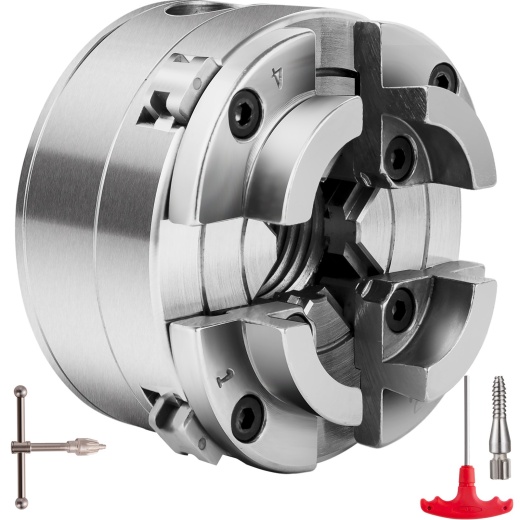 Vevor 2.75-Inch Wood Lathe Chuck - 4-Jaw Precision Lathe Chuck Set for Woodworking