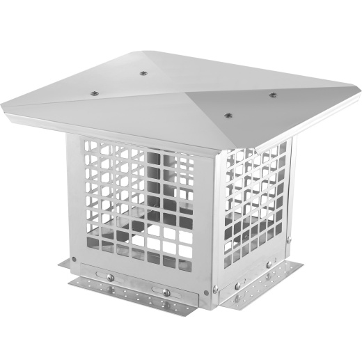 Vevor Chimney Cap, 9 x 9 Inch, 304 Stainless Steel Fireplace Chimney Cover