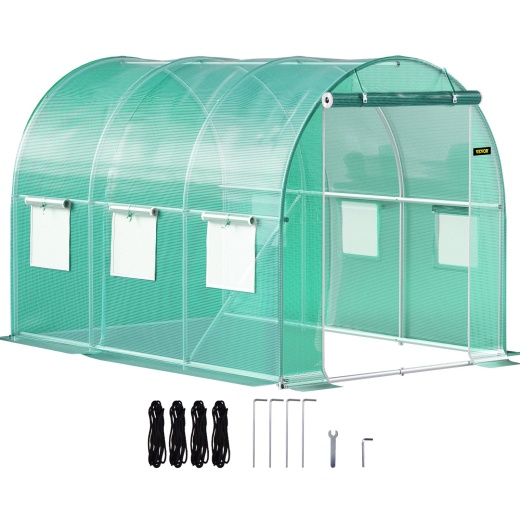Vevor Walk-In Tunnel Greenhouse, 9.8 X 6.6 X 6.6 Ft Portable Plant Hot House