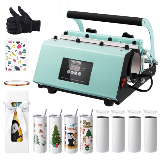 Vevor Tumbler Heat Press Machine and Sublimation Tumblers Set