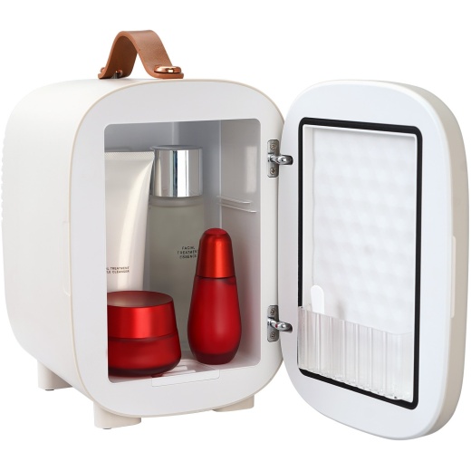 Vevor Mini Skin Care Fridge - 4L/6 Can Mini Fridge for Cosmetics and Beverages