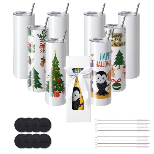 Vevor 8 Pack 30 Oz Sublimation Tumblers