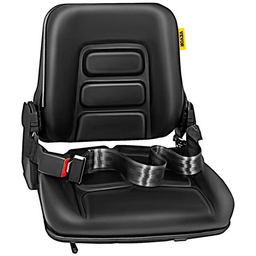 Vevor Universal Adjustable Forklift Seat with Safety Belt