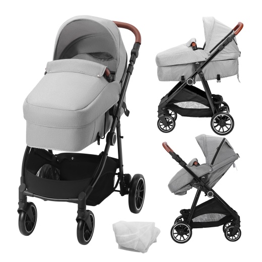 Vevor Standard Baby Stroller - Infant Toddler Stroller with Bassinet