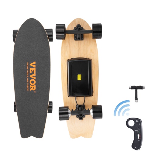 Vevor Electric Longboard Skateboard with Control - 7.5 Mile Range for Adults and Kids
