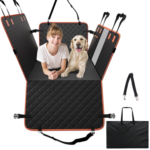 Vevor 51.2 X 27.6 In Dog Car Seat Cover For Back Seat Waterproof 600D For Suv