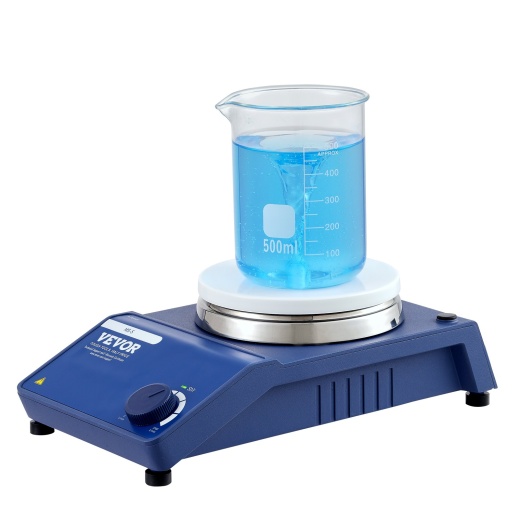 Vevor Magnetic Stirrer - 0-1500 RPM Stir Plate with Adjustable Speed Knob