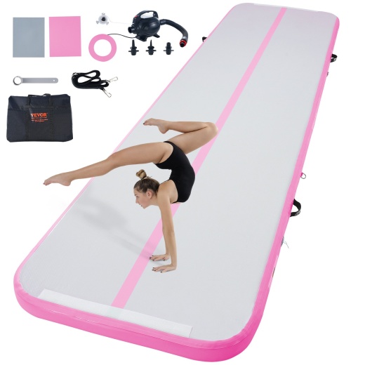 Vevor Gymnastics Air Mat - 4 Inch Thickness Inflatable Tumbling Mat