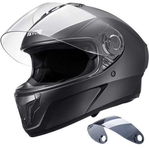 Vevor Full Face Motorcycle Helmet Motocross Helmet With Bluetooth Communication