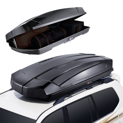 Vevor Rooftop Cargo Carrier 18 Cubic Feet Luggage Storage Box Abs For Suvs Cars