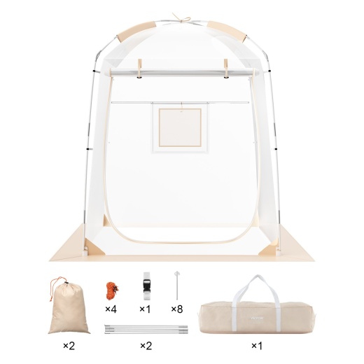 Vevor Sports Tent Instant Tent Shelter Weather Proof 1 Person Clear Bubble Tent