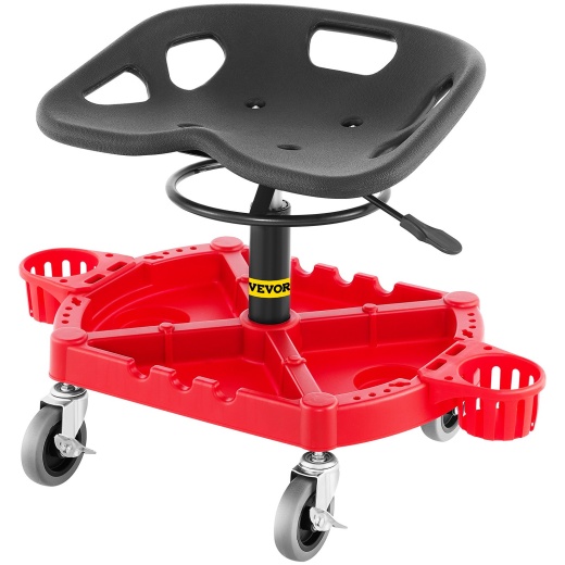 Vevor Rolling Garage Stool - Comfortable, Adjustable & Versatile