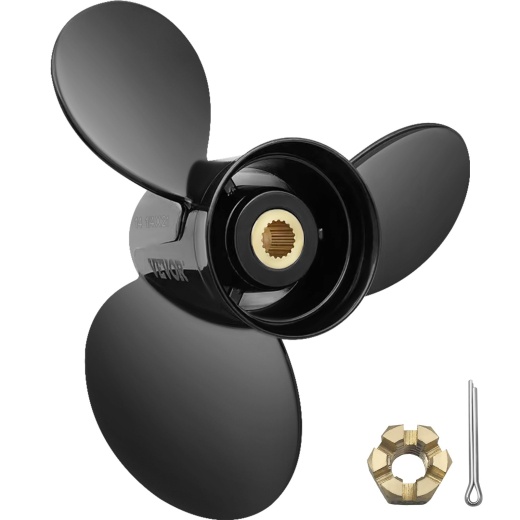 Vevor Outboard Propeller - Replace OEM 3817469, 3-Blade 14 1/4 X 21 Pitch