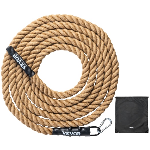 Vevor 1.5"X25ft Gym Climbing Rope Fitness Strength Training Rope Home Exercise