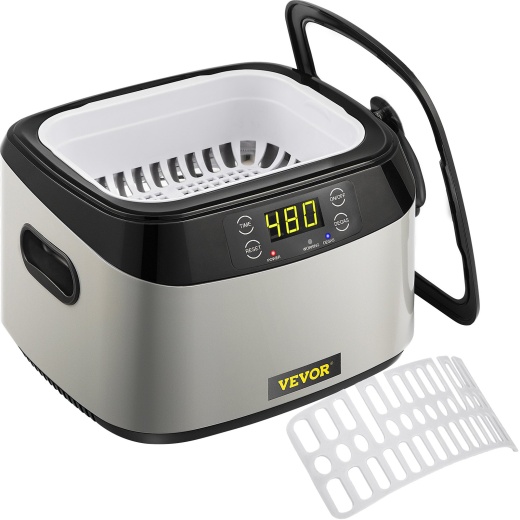 Vevor Ultrasonic Cleaner Machine - 1.2L Professional Cleaner for Jewelry and More