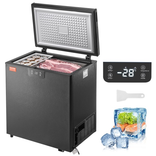 Vevor Chest Freezer | Compact Deep Freezer with Adjustable Thermostat