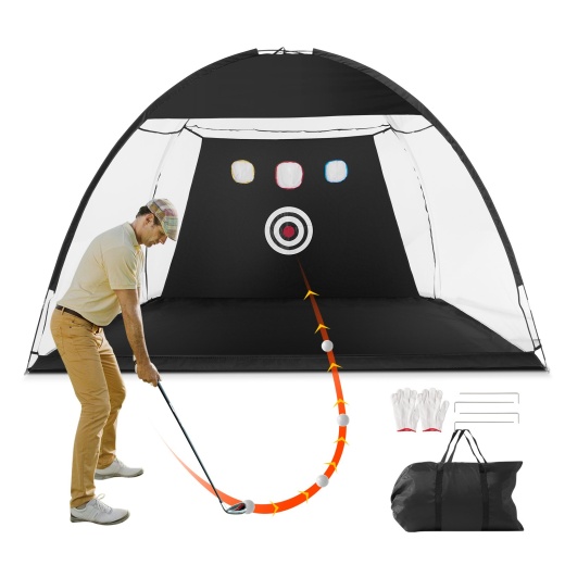 Vevor Golf Net - 10X7ft Golf Practice Net for Indoor Outdoor Home Golf Swing Training