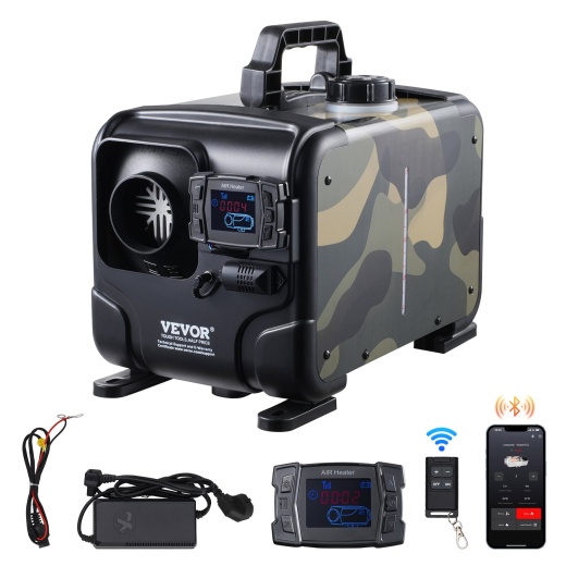 Vevor Diesel Air Heater Diesel Heater 8Kw 12V/24V Bluetooth App Remote Control