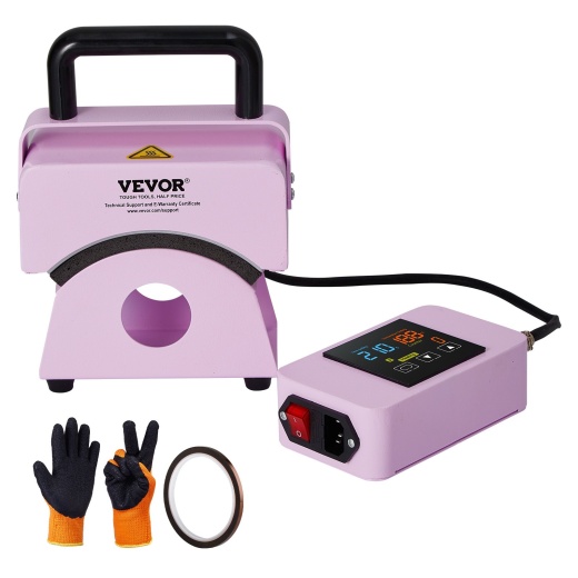 Vevor Hat Press Machine Mini Hat Heat Press For Caps 5.9X3.15 Inch Plate Purple