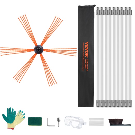 Vevor 30 Feet Chimney Sweep Kit
