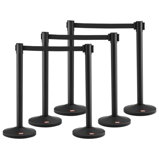 Vevor Crowd Control Stanchion 6-Pack - Crowd Control Barrier System