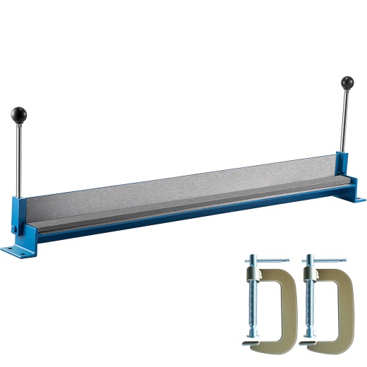 Vevor 36 Inch Sheet Metal Brake - 0-90 Degrees Adjustable Steel Bender with 2 C-Shaped Clamps