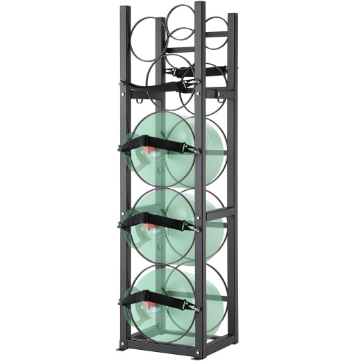 Vevor Refrigerant Tank Rack - Cylinder Tank Holder for Freon, Gases, Oxygen, Nitrogen