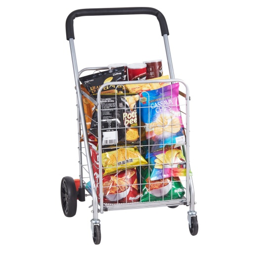 Vevor Folding Shopping Cart - 110 Lbs Max Load Capacity