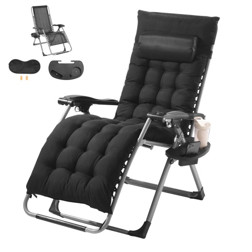 Vevor Zero Gravity Chair 26" Zero Gravity Recliner Lounge Chair Indoor & Outdoor