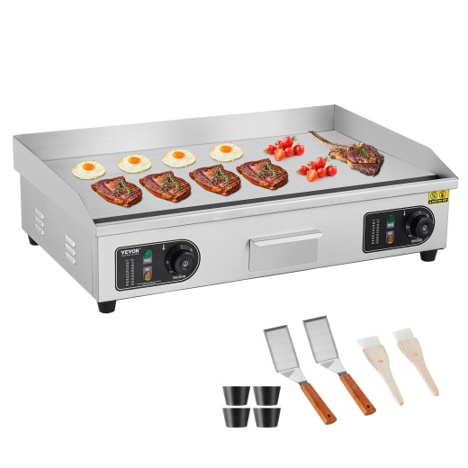 Vevor Commercial Electric Griddle - 2800W Countertop Flat Top Grill