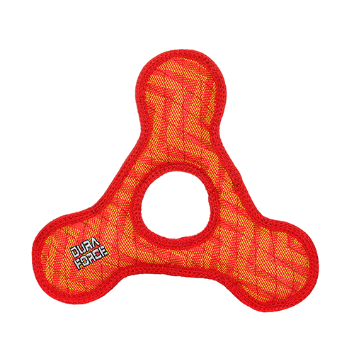 Duraforce Trianglering Zigzag Red-Red Dog Chew Toy
