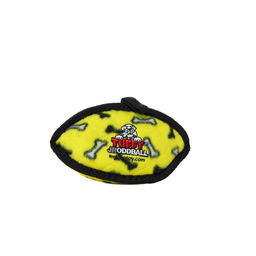 Tuffy Jr Odd Ball Yellow Bone - Durable Dog Toy