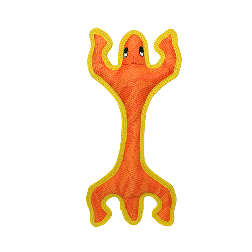 Duraforce Lizard Tiger Orange-Yellow Chew Toy for Dogs