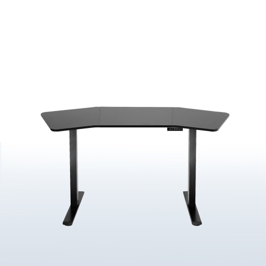 71" x 24" Wing-Shaped Electric Desk with Push Button Memory Controller