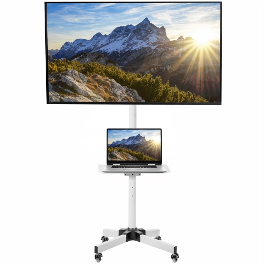 Black TV Cart for 13" to 60" Screens - VIVO STAND-TV04M