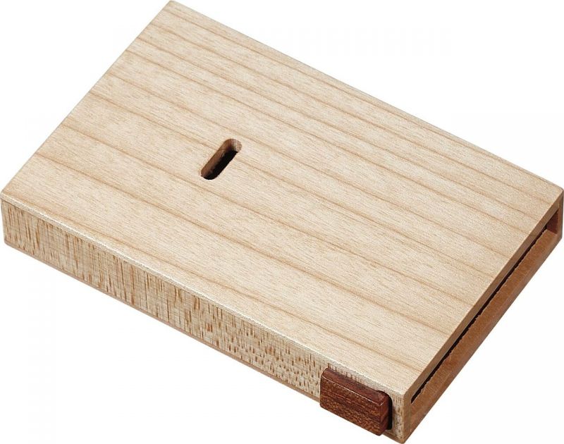 Maple Wooden Desktop Business Card Case