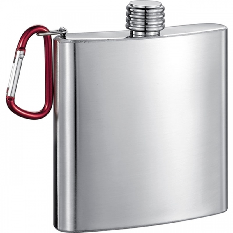 Carabiner 6 Oz Stainless Steel Flask For Golf Bag
