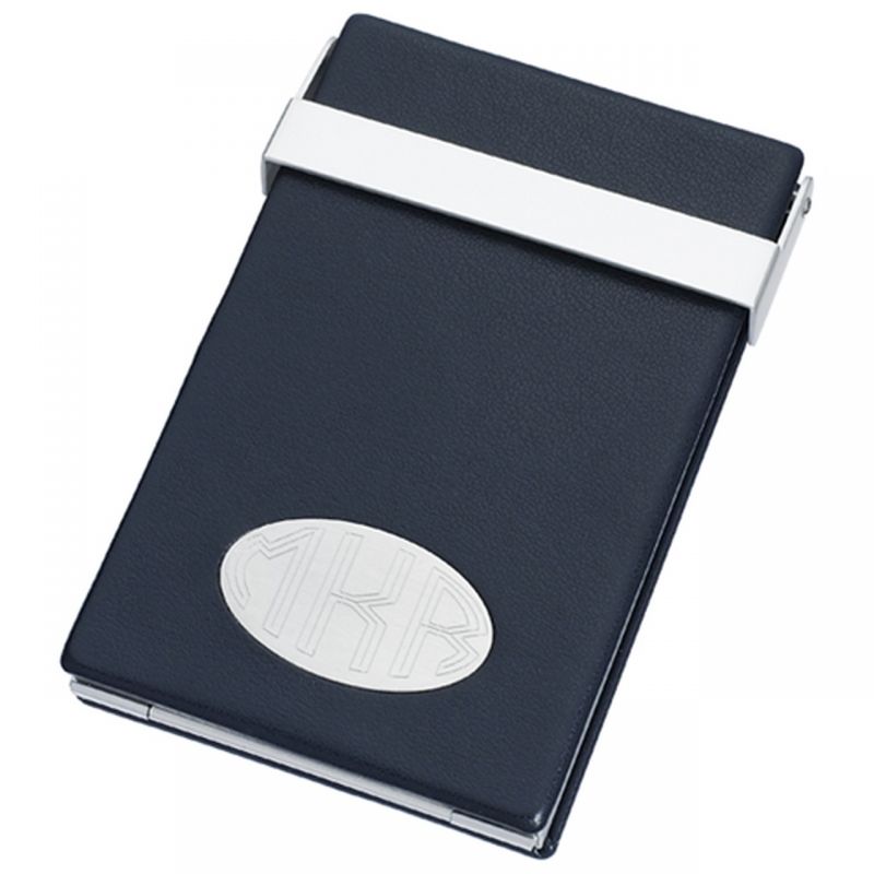 Coit Faux Leather And Aluminum Business Card Case