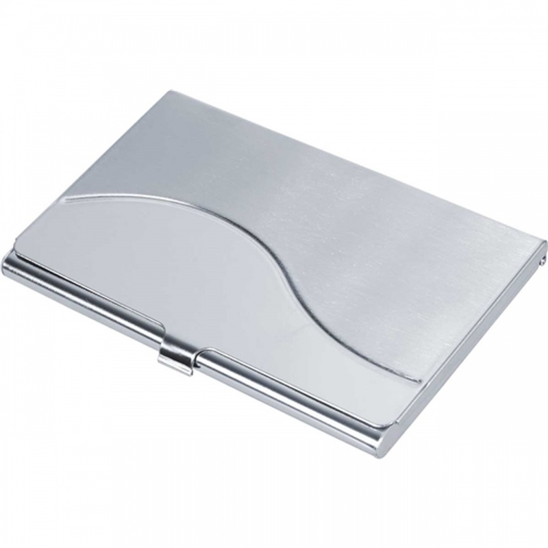 Wave Polished And Satin Finish Business Card Case