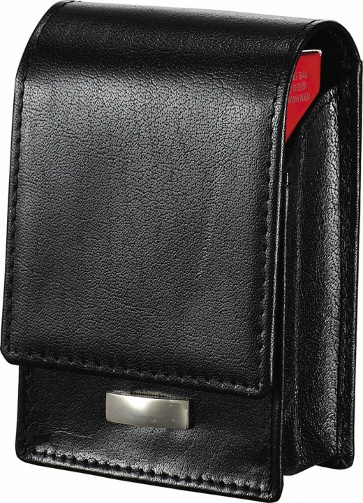 Visol Declan Black Leather Regular Cigarette Pack Holder