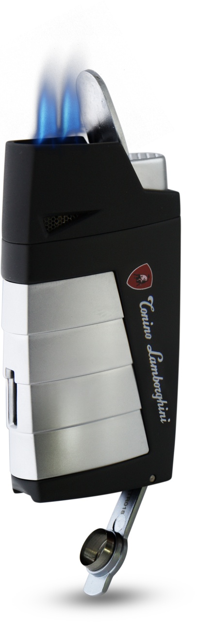Tonino Lamborghini Duo Twin Jet Torch Flame Cigar Lighter
