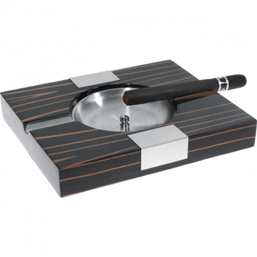 Visol Tigress Solid Ebony Wood Cigar Ashtray