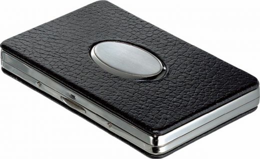 The Oval Leather Business Card Case