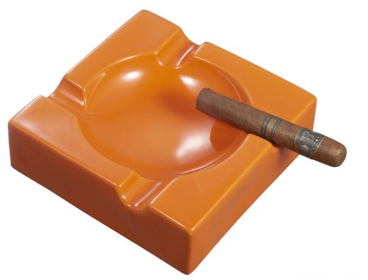 Visol Donovan Orange Ceramic Cigar Ashtray For Patio Use