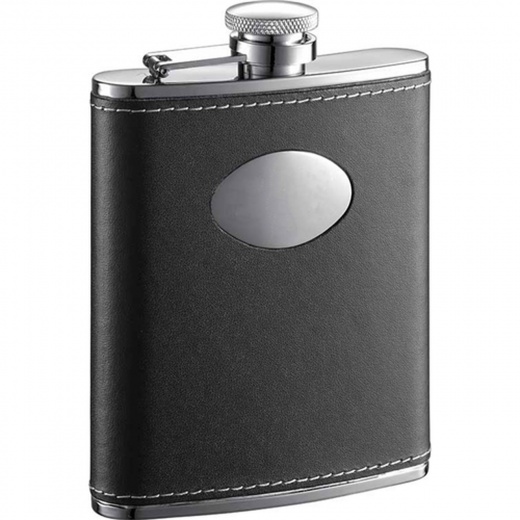 Visol Eclipse Leather 6-Oz. Liquor Flask