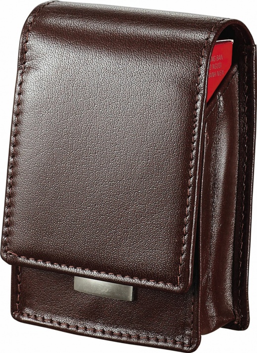 Visol Hartman Brown Leather Regular Cigarette Pack Holder