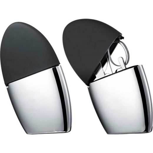Visol Shape Scissors, Tweezer, and Nail File Stainless Steel Travel Gift Set