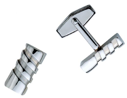 Visol Twist Stainless Steel Cufflinks - Elevate Your Style with this Elegant Accessory